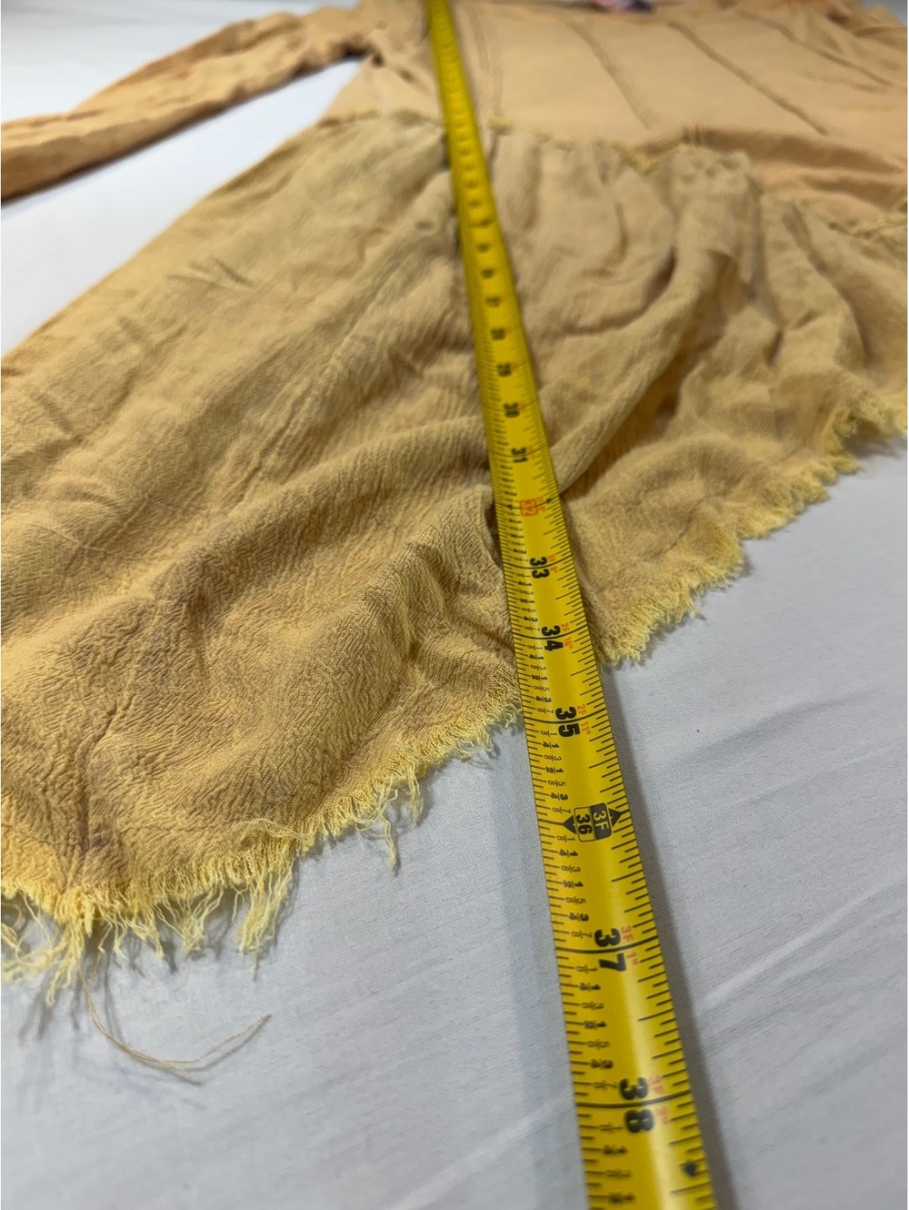 Oli & Hali Golden Small Long Sleeve Top with Asymmetric Hem - Picture 5 of 6
